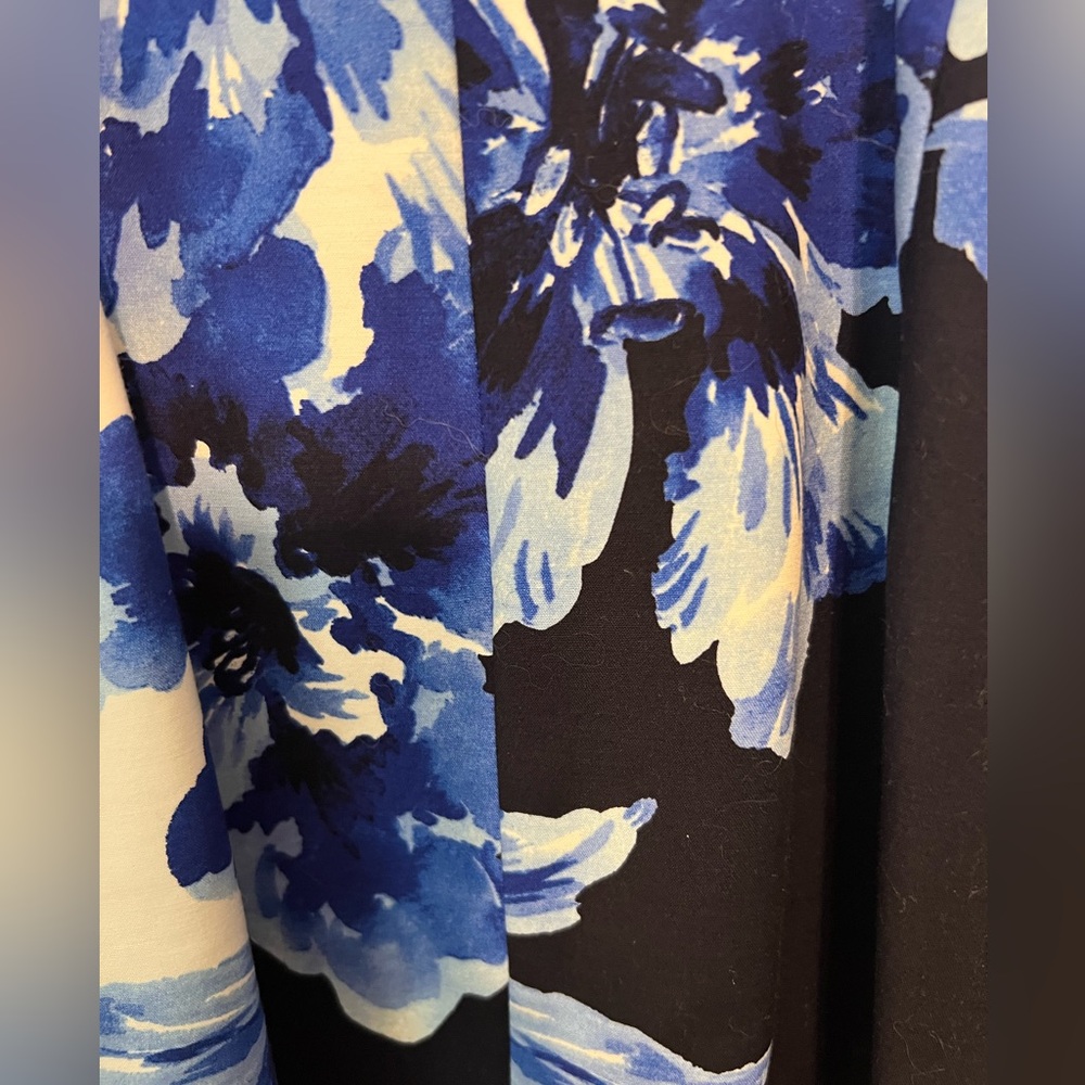 Anthropologie Floral Open Back Dress Size 4 - Picture 6 of 8